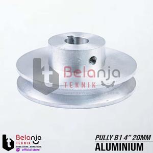 [EZM.3503689] Pully Aluminium B 1 Jalur 4 Inch As 20 Mm Pulley Puli B1 4" As 20mm