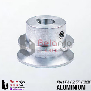 [EZM.3503707] Pully Aluminium A 1 Jalur 2.5 Inch As 16 Mm Pulley Puli A1 2.5" 16mm