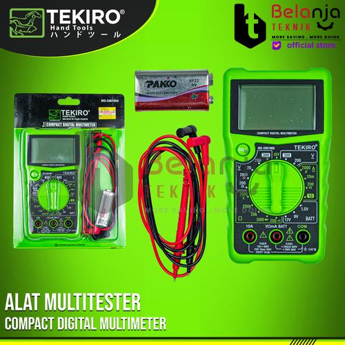 [EZM.3503725] Tekiro Multitester Compact Digital Multimeter Multi Tester Avometer