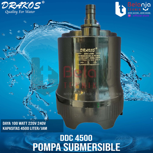 [EZM.3503734] Drakos Pompa Air Celup DDC 4500 Submersible Pump Kolam Ikan DDC4500