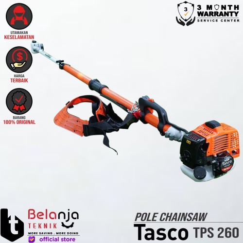 [EZM.3503862] TASCO Pole Chainsaw TPS 260 Mesin Gergaji Potong Dahan Kayu TPS260