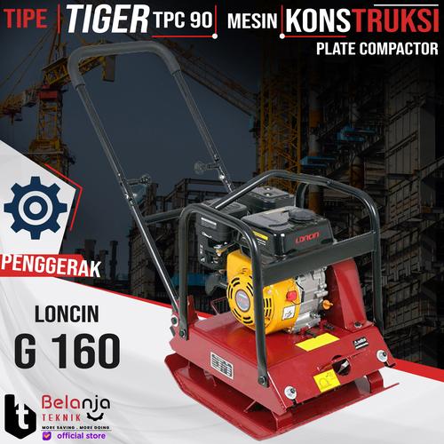 [EZM.3503864] Loncin Plate Compactor TPC 90 Mesin Stamper Engine Loncin G 160 TPC90