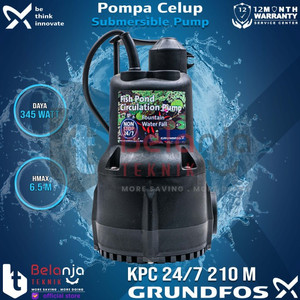 [EZM.3503892] Grundfos Pompa Celup Sirkulasi Kolam KPC 24/7 210 200 Meter 130 Watt
