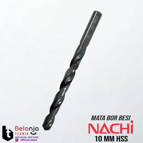 [EZM.3503919] Nachi Mata Bor Besi HSS 10 mm Shank Lurus Drill Bit 10mm Original