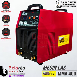 [EZM.3503940] Rhino Mesin Travo Las Listrik Inverter MMA 400 IT Trafo MMA400IT 400A
