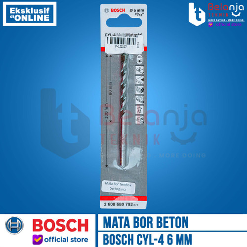 [EZM.3504016] Bosch Cyl-4 Mata Bor Beton Multifungsi 6 MM Multimaterial Multipurpose