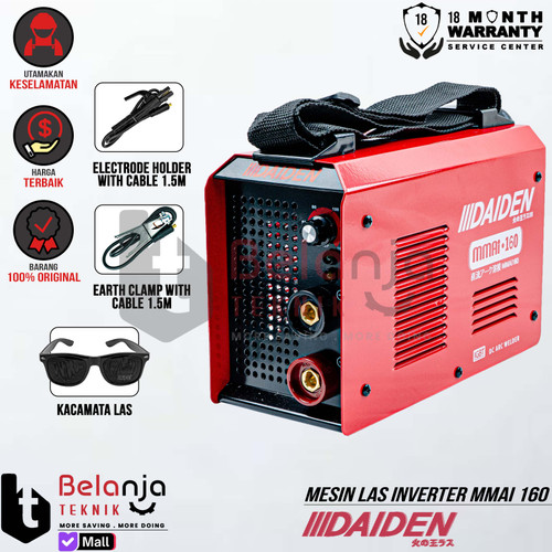 [EZM.3504033] Daiden Mesin Travo Las Listrik MMAi 160 Inverter MMAi160 Trafo Las