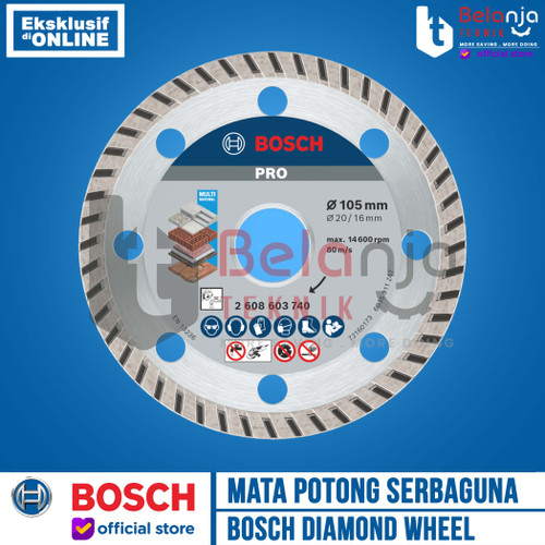 [EZM.3504057] Bosch Mata Potong Serbaguna Diamond Wheel Universal Best Series 4 Inch