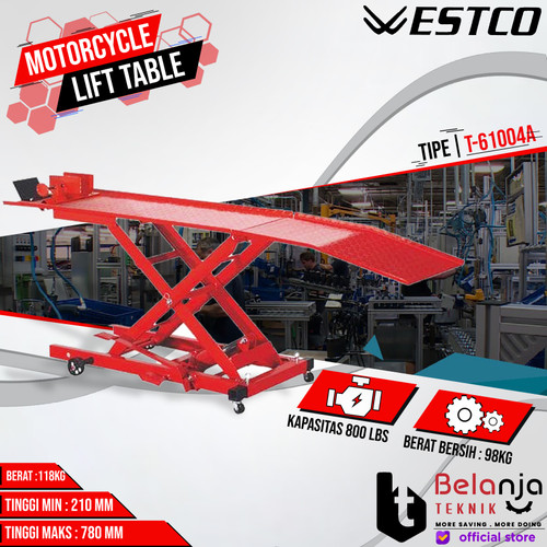[EZM.3504142] WESTCO Motorcycle Lift Table T61004A Bike Lift Alat Pengangkat Motor