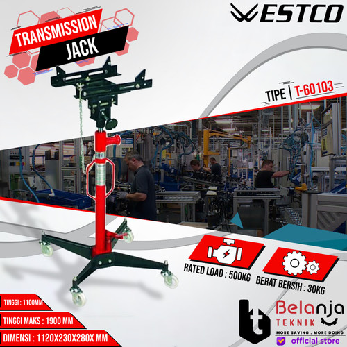[EZM.3504143] WESTCO Transmission Jack Stand T 60103 Alat Pengangkat Mesin T60103