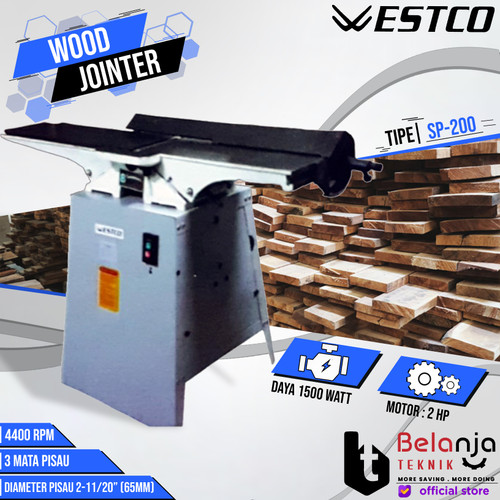 [EZM.3504155] Westco Wood Jointer SP-200 8 Inch Mesin Jointer Kayu SP 200 8"