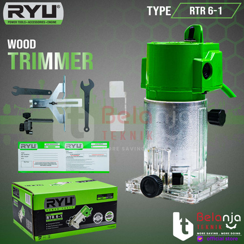 [EZM.3504170] RYU Mesin Profil Kayu RTR 6-1 Wood Trimmer RTR6-1 440WATT 6MM ORIGINAL