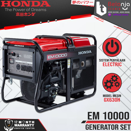 [EZM.3504183] HONDA Generator Set Bensin EM10000 7200 Watt Genset EM 10000 7200W