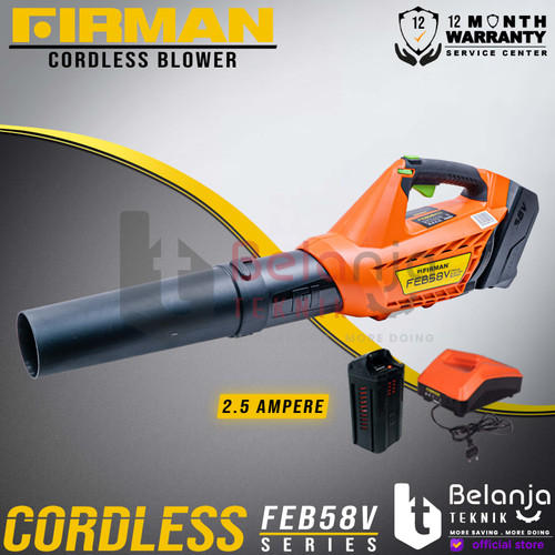 [EZM.3504348] Firman Blower Cordless FEB 58 V Set Blower Baterai 2.5 - 5 A FEB58V
