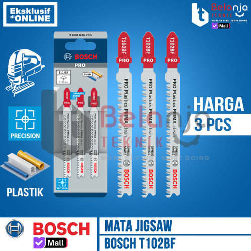 [EZM.3504382] BOSCH Mata Jigsaw T102BF Clean for PMMA Arcylic Jigsaw Bosch Akrilik