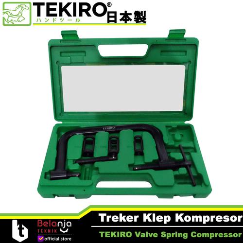[EZM.3504390] TEKIRO Set Heavy Duty Valve Spring Compressor Treker Klep Kompresor