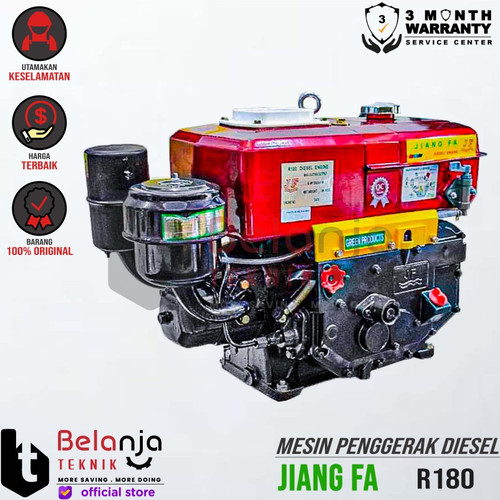 [EZM.3504418] Jiang Fa Mesin Penggerak Alternator Diesel R 180 8 HP Diesel Solar R180