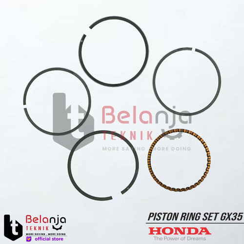 [EZM.3504757] Piston Ring Set Std GX-35 Honda - Sparepart Mesin Potong Rumput
