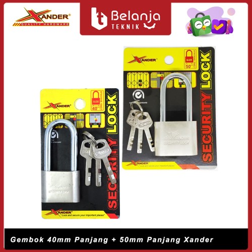 [EZM.3504939] Gembok Xander 40mm Dan 50mm Panjang