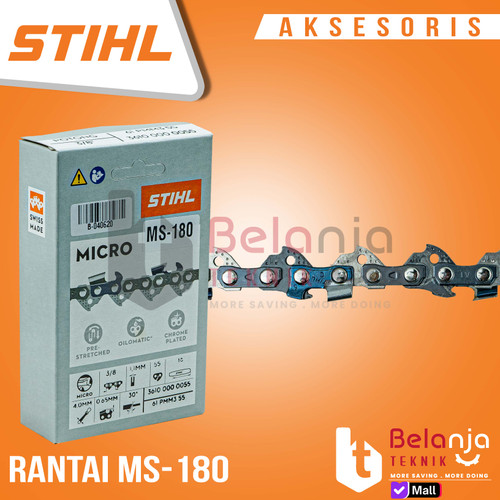 [EZM.3504967] Rantai Mata Gergaji Potong MS-180 STIHL - Sparepart Mesin Chainsaw