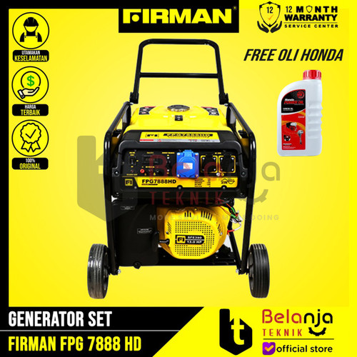 [EZM.3504970] Firman Genset FPG 7888 HD Generator Set 5000 Watt 6250 VA FPG7888
