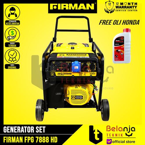 [EZM.3504970] Firman Genset FPG 7888 HD Generator Set 5000 Watt 6250 VA FPG7888