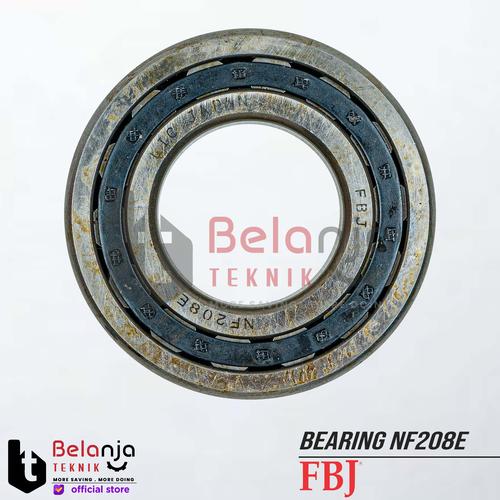[EZM.3505033] FBJ Bearing NF208E Laher Ball Bearing NF 208E