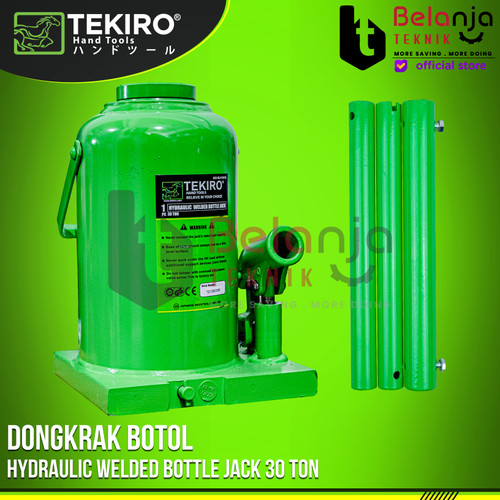 [EZM.3505125] Tekiro Dongkrak Botol Tekiro 30 Ton Alat Bengkel Perkakas Hydraulic