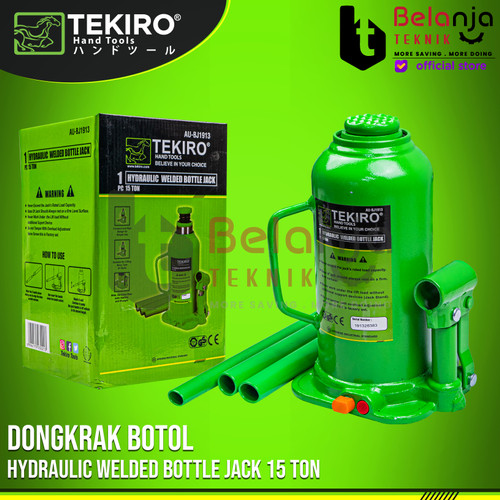 [EZM.3505126] Tekiro Dongkrak Botol 15 Ton Alat Bengkel Perkakas Hydraulic