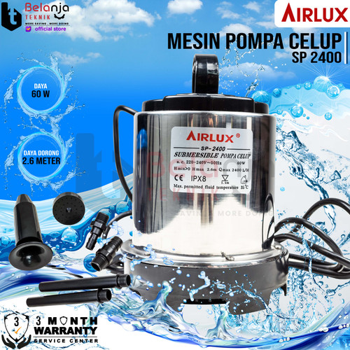[EZM.3505128] Mesin Pompa Air - Pompa Celup Airlux SP 2400 - 0.75 Inchi - 3 Meter