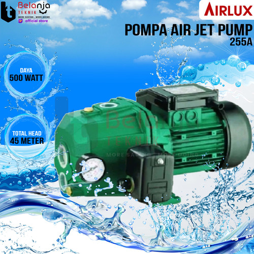 [EZM.3505136] Airlux Pompa Air Jet Pump 255 A Bit Jetpump 30 Meter 250 Watt 255A