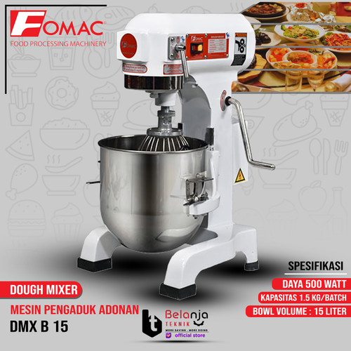 [EZM.3505153] Fomac Mesin Pengaduk Adonan DMX B 15 Dough Mixer DMX B15 Roti Kue Piza