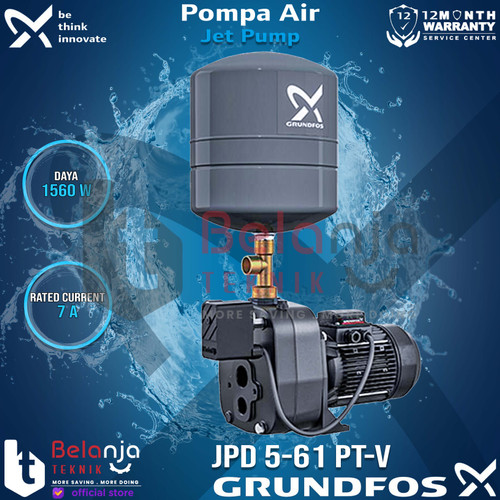 [EZM.3505319] Grundfos Mesin Pompa Air Sumur Dalam JPD 5-61 PTV Jet Pump 50 M 1560 W
