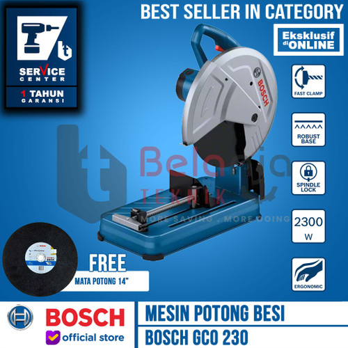 [EZM.3505330] Bosch Mesin Potong Besi GCO 230 14 Inch Cutting Off 355mm 2300 Watt
