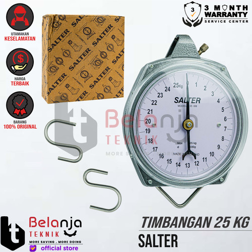 [EZM.3505352] Alat Ukur - Timbangan Gantung Salter 25 Kg