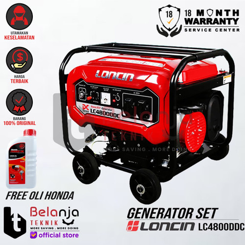 [EZM.3505363] Mesin Genset Loncin 2800 Watt LC 4800 DDC Generator Set