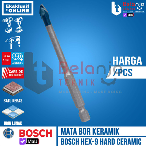 [EZM.3505407] Bosch HEX 9 Hard Ceramic Drill Bit 6 mm Mata Bor Keramik 6 X 90 MM Tile Drill Bit 6MM