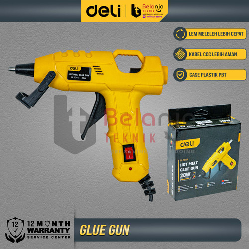[EZM.3505435] Deli Hot Melt Glue Gun Lem Tembak 20W 7 mm Glue Gun Pistol Lem Lilin DL5044