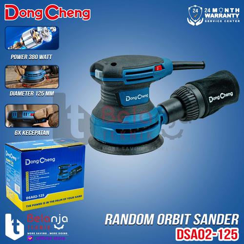 [EZM.3505442] Dongcheng Mesin Amplas Bulat 5 Inch DSA02-125 Orbital Sander 5 " 380 Watt DSA 02 125