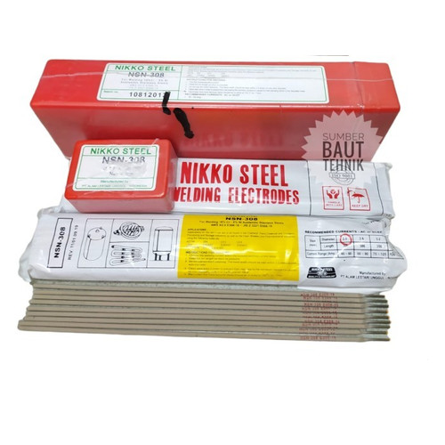 [EZM.3505460] Nikko Kawat las Stainless NSN-308 2.6mm Kawat Las Elektroda NSN308 2.6
