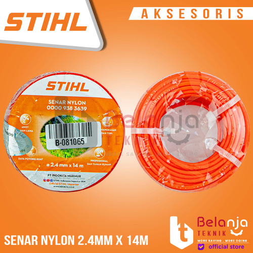 [EZM.3505470] Stihl Senar Mesin Potong Rumput 2.4 MM X 14 Meter Senar Nylon Trimmer
