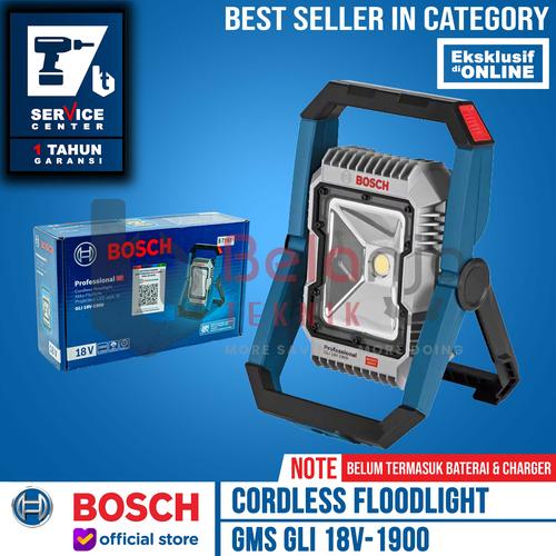 [EZM.3505483] Bosch Senter Lampu Sorot Baterai GLI 18V-1900 C Floodlight Cordless Unit Only
