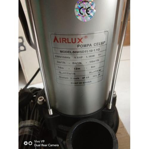 [EZM.3505486] Airlux Pompa Celup 50 WSD11-10-1.1G Submersible Pump Cutting Impeller