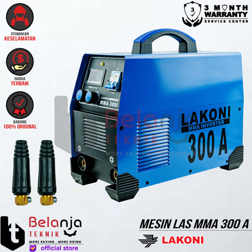 [EZM.3505497] Lakoni Mesin Travo Las MMA 300 A Welding Machine 1 Phase IGBT MMA300i
