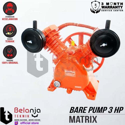 [EZM.3505499] Matrix Bare Pump Compressor DV2090 Kepala Kompressor Angin 3 HP