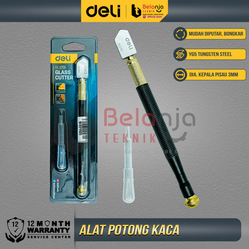 [EZM.3505548] Deli Alat Potong Keramik Kaca Pisau Pemotong Kaca & Keramik EDL2701