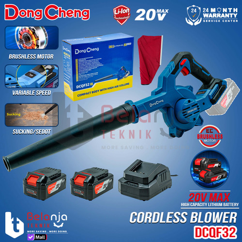 [EZM.3505550] Dongcheng Vacuum Blower Baterai DCQF32BM Blower Cordless Brushless DCQF 32 DCQF32