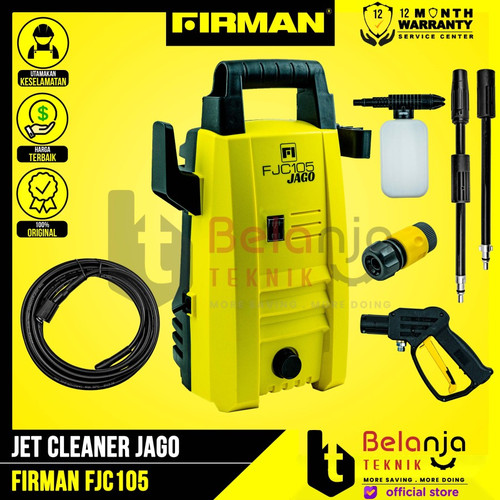 [EZM.3505626] FIRMAN Mesin Jet Cleaner FJC 105 Steam Motor Dan Mobil 750WATT Jago