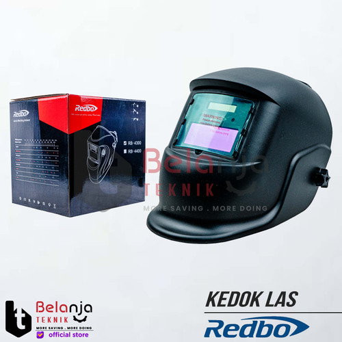 [EZM.3505642] Redbo Helm Las Otomatis RB-4300 Topeng Las Kedok Las Auto Darkening