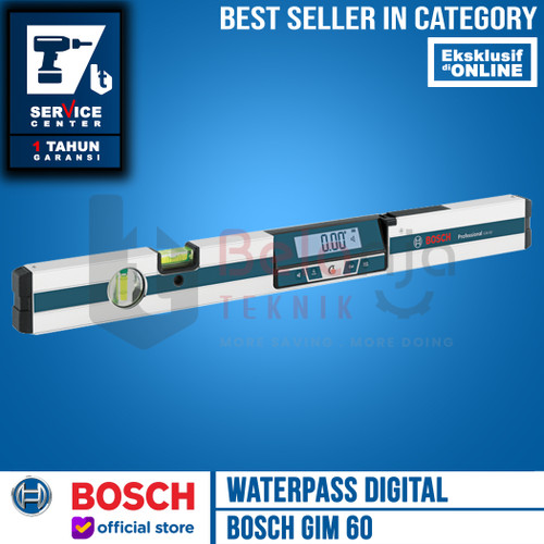 [EZM.3505661] Bosch Waterpass Digital Spirit Level GIM60 Pengukur Kemiringan GIM 60